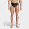 Badehose ADIDAS PERFORMANCE "SOLID TRUNK", Herren, Gr. 6 (M), N-Gr, schwarz-weiß (schwarz, weiß), Obermaterial: 78% Polyamid, 22% Elasthan, sportlich, Badehosen