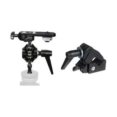 Manfrotto 155 Double Ball Joint Head with Camera Platform and 035 Super Clamp 155