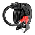 Domccy® Fuel Hose Reel Retractable w/ Fueling Nozzle 3/4" x 50' Spring Driven Diesel Hose Reel 300 PSI in Black | Wayfair DOMCCY4541066
