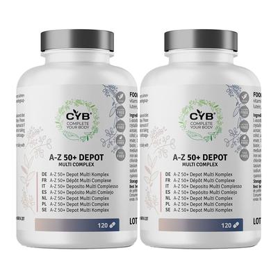 CYB A-Z 50+ Depot Multi 22 Vitamine+Q10+Lutein Tab Doppelpack 2x120 St Tabletten Image