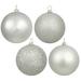 The Holiday Aisle® Holiday Décor Ball Ornament Plastic in Gray/Yellow | 1.6 H x 1.6 W x 1.6 D in | Wayfair HLDY2927 32573743