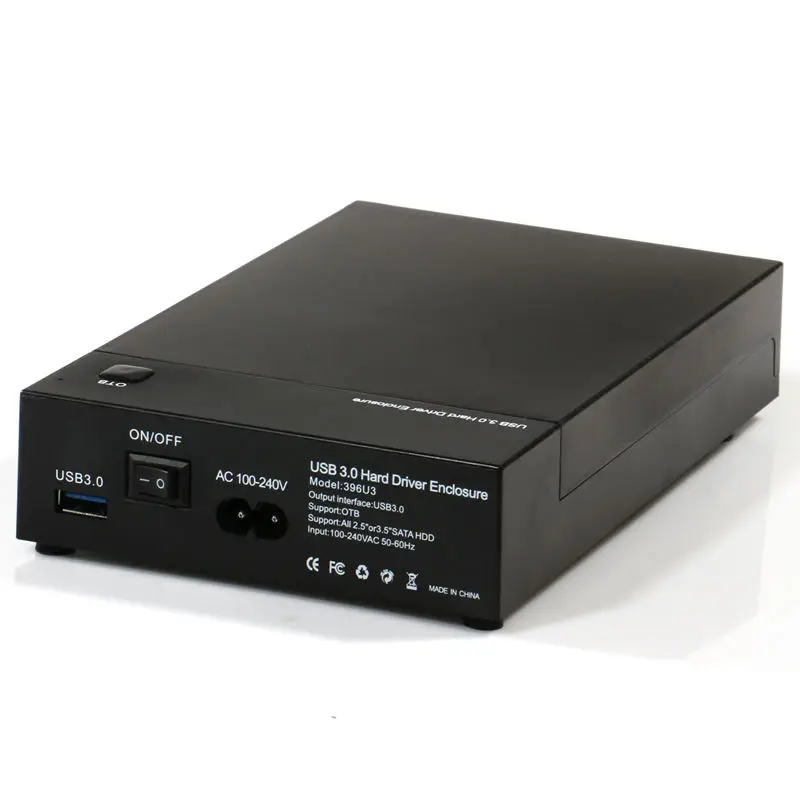 2.5/3.5 pouces USB3.0 à SATA3.0 disque dur boîtier de disque dur Support 10 to boîtier pour ordinateur portable boîtier de disque dur externe