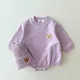 Korea Baby Sweatshirt Romper Boy Spring Fall Soft Long Sleeve Cotton Bear Infant Bodysuit Girls