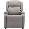 Inbox Zero Massage Recliner Chair Electric Reclining Chair for Elderly Faux Leather in Gray | 31.9 H x 27.6 W x 55.5 D in | Wayfair