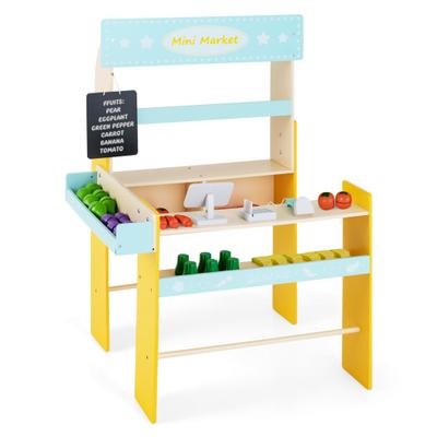 Costway Kid's Pretend Play Grocery Store with Cash...