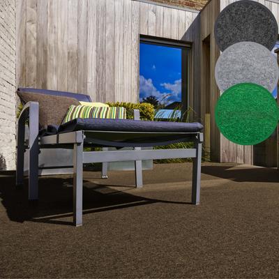 Kunstrasen ANDIAMO "Edinburgh, Made in Netherlands", braun, B:200cm H:4mm L:700cm, Polyester, Nadelfilz, Teppiche, aus Nadelfilz, mit Drainagenoppen, für Balkon, Terasse, Wintergarten Image