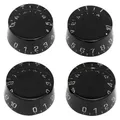 4Pcs Elektrische Gitarre Top Hut Knöpfe Geschwindigkeit Volume Tone Control Knöpfe Kompatibel für