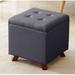 Ebern Designs Avelar Upholstered Storage Ottoman Linen in Gray/Brown | 15.74 H x 15.35 W x 15.35 D in | Wayfair F2527B9F9520421399CC8DE3C1DA1627