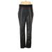 DKNY Faux Leather Pants - High Rise: Black Bottoms - Women's Size Large