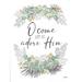 August Grove® Jakayle O Come Let Us Adore Him On Canvas by Michele Norman Textual Art Canvas in Green | 18 H x 12 W x 1.25 D in | Wayfair
