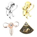 Uterus badge brooch 4 pcs Brooch Pin Clothing Lapel Pin Metal Brooch Pin Lapel Brooches for Decor