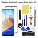 Anvazise Phone Touch Screen Ultra-thin Replacement Tempered Glass Front Outer Lens Glass Screen Repair Kit for Samsung Galaxy S8/S8 Plus/S9/S9 Plus/S10/S20/S21 Plus for Samsung Galaxy S8 Plus