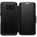 OtterBox Strada Series Leather Wallet Case for Samsung Galaxy S7 Edge - Bulk Packaging - Onyx Black/Black Leather