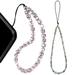 Phone chain 2Pcs Mobile Phone Chain Crystal Beads Anti-lost Phone Wrist Strap Cellphone Accessories