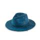 Women's Blue Raffia Fedora Straw Hat Large Justine Hats