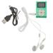 NUOLUX Clip Sports MP3 Player Micro Slot USB Port Portable Digital Media Player (Green)