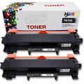 HYYYYH Compatible Toner Replacement(with Chip) for TN-760 TN760 TN730 Toner Cartridge use with L2550DW L2350DW L2370DW L2390DW L2395DW L2710DW L2750DW Printers(Black 2-Pack)