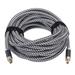 Uxcell Fiber Optic Audio Cable Braided Audio Optic Cable Nylon Metal Gold-Plated 32.8 for TV DVD Silver Black