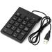Carevas Wired USB Numeric Keypad 18 Keys Digital Keyboard Replacement for iMac/ ProMacBookMacBook AirPro Laptop PC