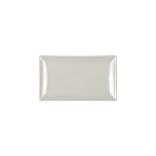 H&H Satz von 6 rechteckigen Tellern Stoneware Boston Tortora 25x15cm