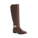 Women's The Viona Wide Calf Boot by Comfortview in Brown (Size 9 M)