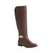 Women's The Viona Wide Calf Boot by Comfortview in Brown (Size 9 1/2 M)