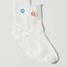 Lucky Brand Retro Flower Embroidered Sock Pack - Women's Ladies Accessories Ankle Socks in White