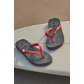 Oceana Striped Flip Flop Classic Lightweight Beach Soft Sandals