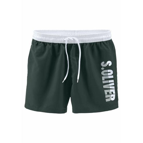Badeshorts S.OLIVER Gr. XL (54/56), N-Gr, grün Herren Badehosen Badeshorts