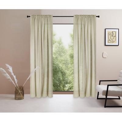 Gardine "Marusha" Gr. 3, grün, B:140cm H:225cm, Polyester, LEGER HOME BY LENA GERCKE, Gardinen, 1 Schal, Leinenoptik, gewebt, verschiedene Größen Image
