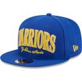 Men's New Era Royal Golden State Warriors Tall Text 9FIFTY Snapback Hat