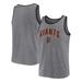 Men's Profile Heather Charcoal San Francisco Giants Big & Tall Arch Over Logo Tank Top