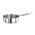 Paderno 11008-16 Series 1000 6 1/4" Aluminum/Stainless Steel Saute Pan w/ Stay-Cool Handle, Silver