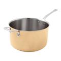 Paderno 15606-28 Copper Series 15600 10 3/8 qt Aluminum/Copper/Stainless Steel Saucepan w/ Stainless Steel Handle