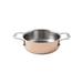 Paderno 15609-24 Copper Series 15600 3 3/4 qt Round Casserole Dish - Aluminum/Copper/Stainless Steel