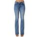 Miss Me Women's Wing Bootcut Jean (Size 30-Short) Light Wash, Cotton,Viscose,Elastine