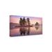 Ebern Designs Merlyne Islands In The Pink On Canvas by Patrick Zephyr Graphic Art Canvas, Cotton in White | 24 H x 47 W x 2 D in | Wayfair
