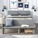 Wildon Home® Pemberly Bed Wood in Gray | 23.5 H x 93.6 W x 57 D in | Wayfair 25C6F5AF19624054AE0E2A77C2FDF9FC