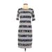 Lularoe Casual Dress - Shift: Gray Fair Isle Dresses - Women's Size Medium