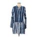 Romeo & Juliet Couture Casual Dress: Blue Dresses - Women's Size Medium