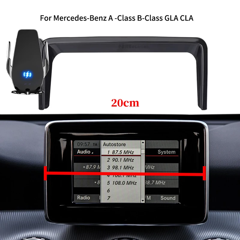 Autotelefonhalter für Mercedes-Benz W176 W242 W246 A-Klasse B-Klasse C117 X156 GLA CLA Multimedia-Bildschirm Komfort Telefonhalter Image