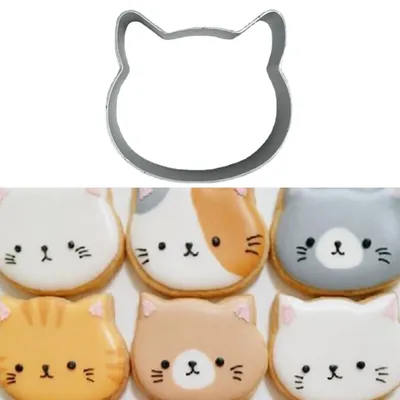 Aluminium Alloy Cat Shape Cookie Cutter Biscuit Mold Easter Biscuit Pastry Cookies Cutter DIY Cookie