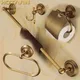 . solid brass Bathroom Accessories Set Robe hook Paper Holder Towel Bar Soap basket bathroom