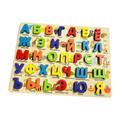 Russian Alphabet Jigsaw Words Early Learning Colorful Wood Matching Puzzle Set for Games Preschool