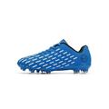 Frontwalk Boy Soccer Cleats Firm Ground Athletic Shoe Round Toe Football Shoes Outdoor Breathable Sneakers Boys Lace Up Trainers Blue 13c