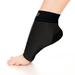 Go2 Compression Ankle Socks Plantar Fasciitis Foot Heel & Arch Support (Black L 1 Pair)