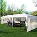 TOPAZ 10 x 30 Party Tent Heavy Duty Canopy Tent Waterproof Outdoor Party Tent White Wedding Tents Patio Gazebo Canopy for Parties with 5 Removable Sidewalls