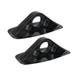 Bestonzon 2 Pcs PVC Paddle Bracket Paddle Fixed Frame Awning Sun Shade Mount Bases Kayaking Accessories for Speedboat Inflatable Boat Rubber Boat (Black)