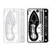 Bestonzon 2Pcs Professional Outdoor Survival Multi-tool Cards for Camping Hiking Fishing
