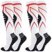 2 Pack Compression Socks for Women 20-30 mmhg Knee High Sport Circulation Daily Compression Socks Men Athletic Socks for Edema Diabetic Varicose Veins Aosijia ChYoung